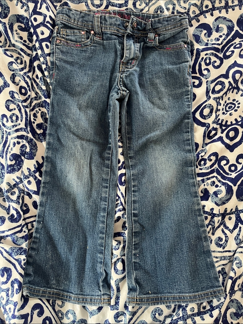 Arizona Jean Company jeans girls 4t bootcut jeans rhinestone embroidered